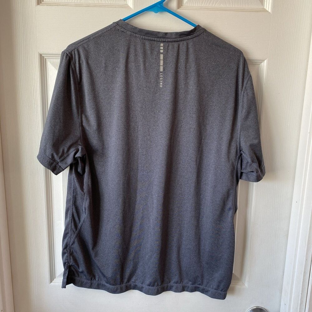 Leg3nd Shirt Men’s Size Medium Inspire Gray Short Sleeve Moisture Wicking - Picture 5 of 10
